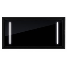 Kattoliesituuletin musta - mustalla lasilla|Swedluxury ALFA α|Premium Line