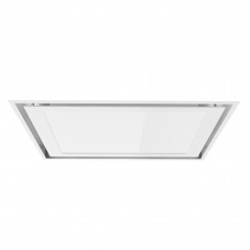 Kattoliesituuletin valkoisella lasilla|Led-paneeli|Swedluxury SPIRIT|Design Line