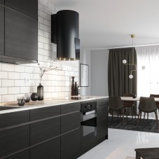 Pyöreä seinäliesituuletin musta| Swedluxury VOGUE |Premium Line