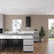 Pyöreä seinäliesituuletin musta |Swedluxury BALTIC |Design line