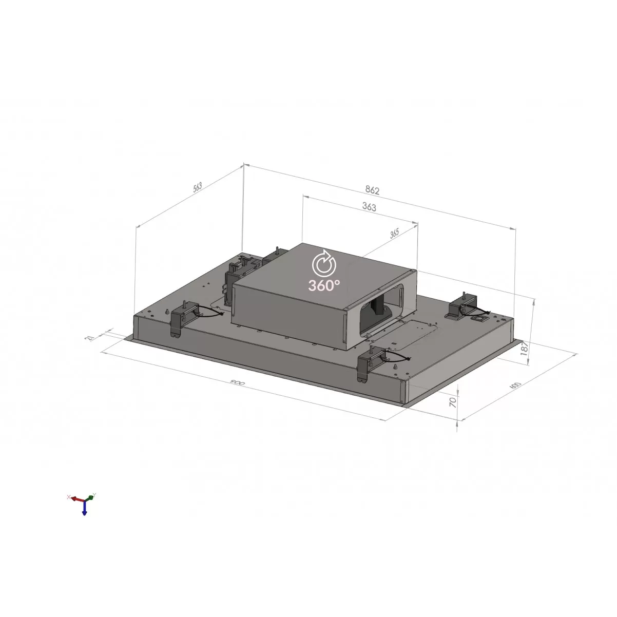 Kattoliesituuletin valkoinen lineaarinen LED-valaistus|Swedluxury DREAM|Design Line