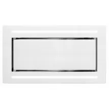 Kattoliesituuletin valkoinen - valkoisella lasilla|Swedluxury BETA β|Premium Line