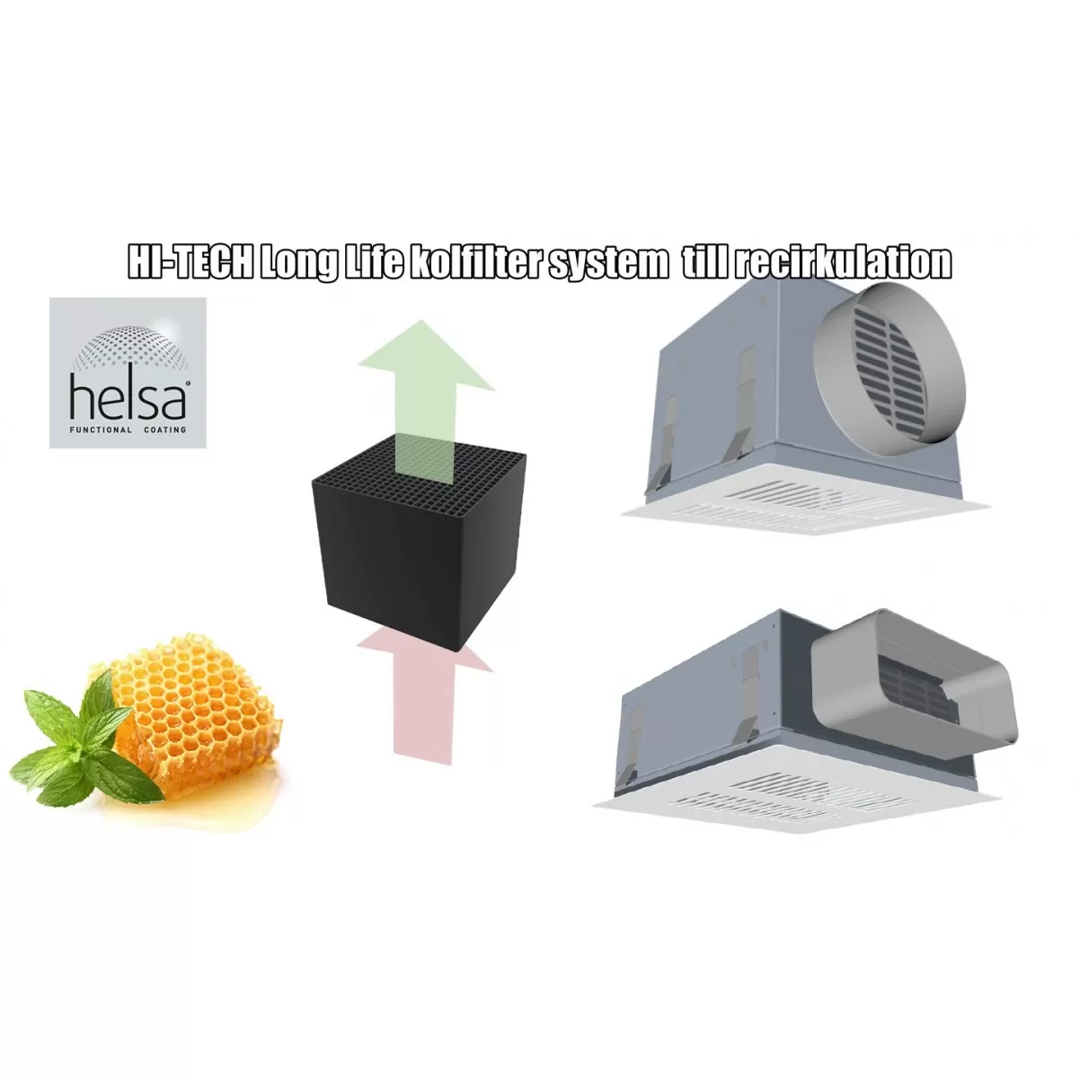 Kattoliesituuletin valkoinen - valkoisella lasilla|Swedluxury BETA β|Premium Line