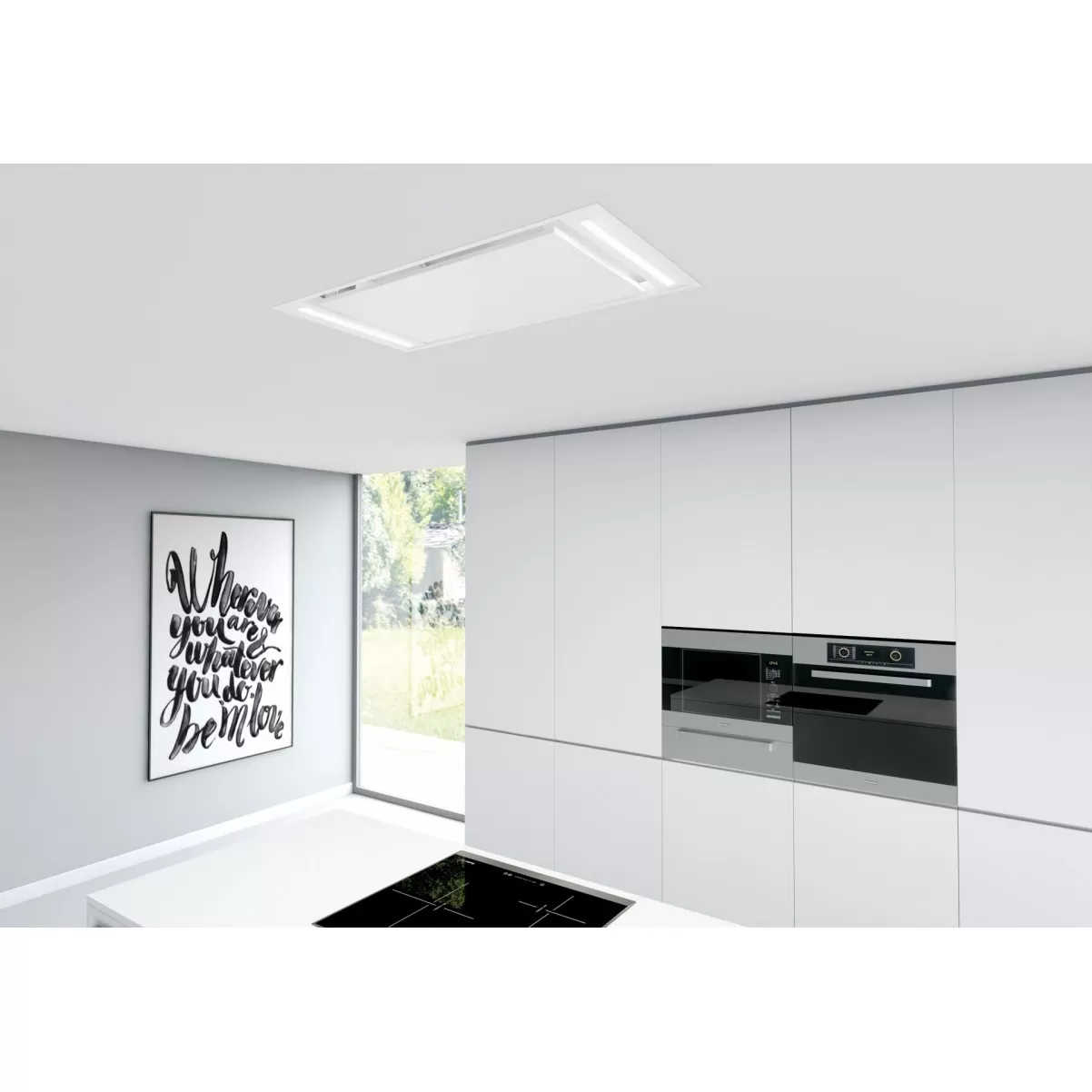 Kattoliesituuletin valkoinen 100cm/130cm|Swedluxury ZETA ζ|Premium Line