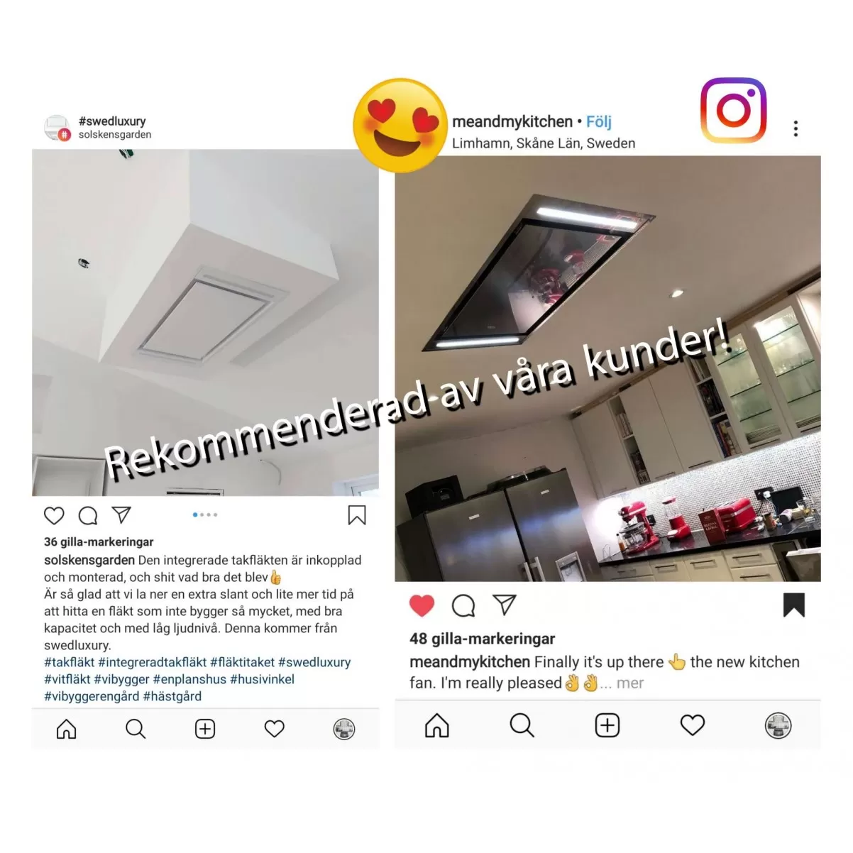 Kattoliesituuletin ruostumaton teräs 100cm/130cm|Swedluxury ZETA ζ |Premium Line