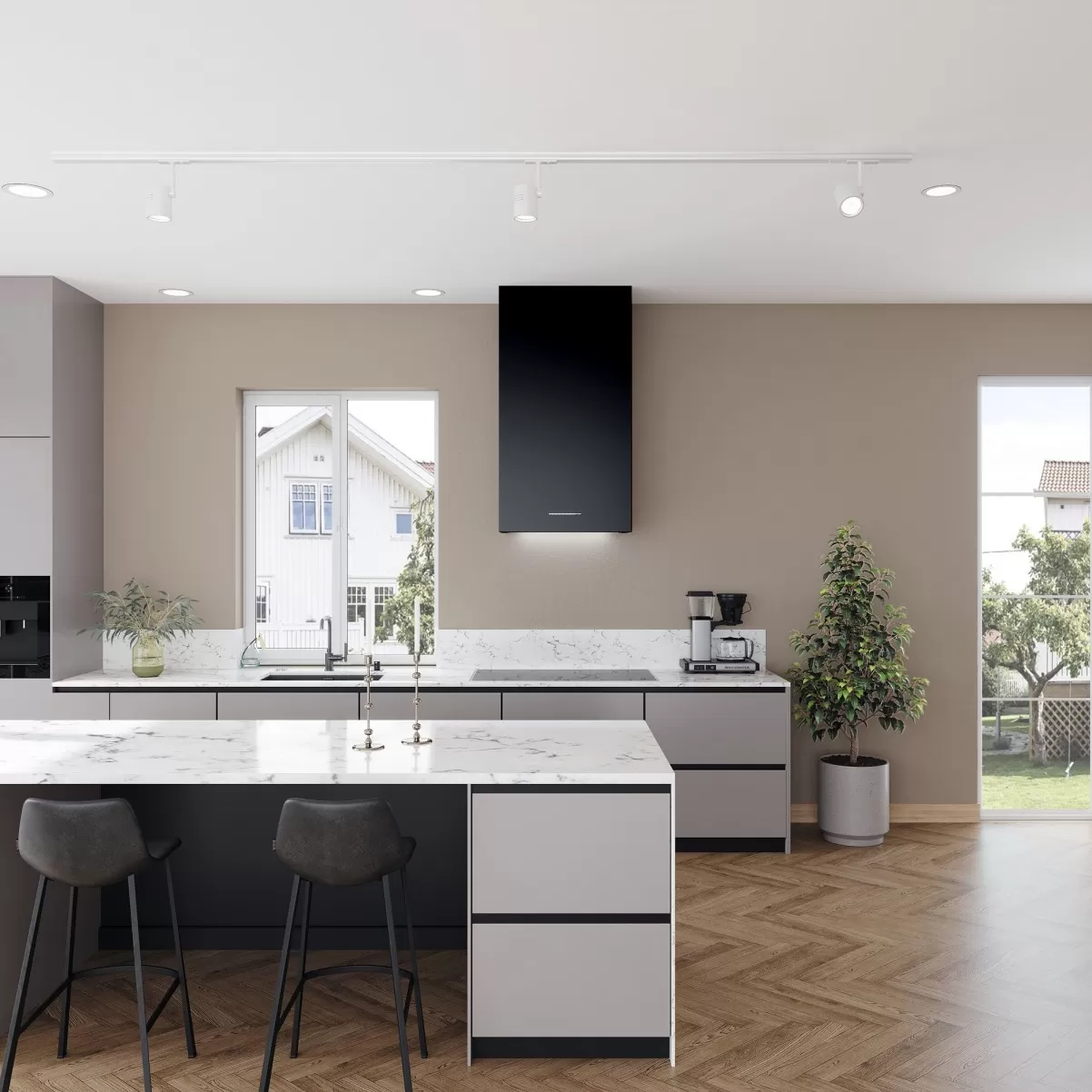 Seinäliesituuletin 60cm musta|Swedluxury SEMPRE LYX|Premium Line