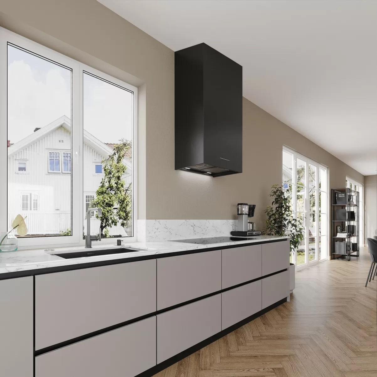 Seinäliesituuletin 60cm musta|Swedluxury SEMPRE LYX|Premium Line