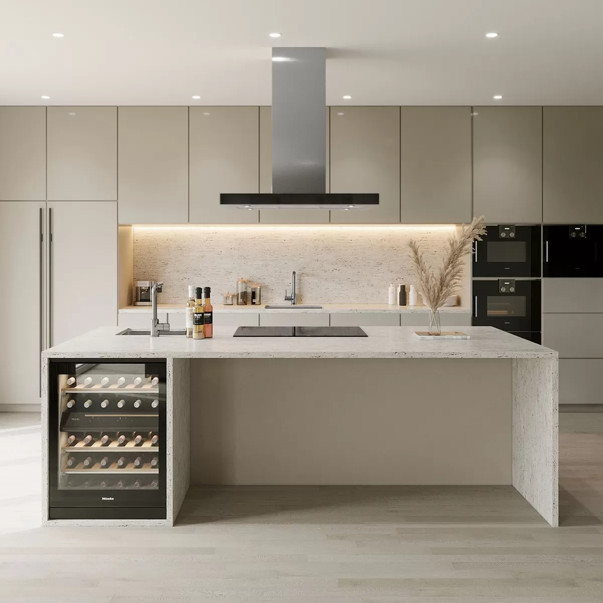 Saarekeliesituuletin mustalla 90 cm| Swedluxury VERDE |Premium Line